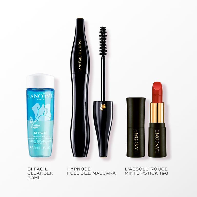 Hypnose Máscara + Desmaquillante bifásico 30 ml + Barra Labios de Lancôme