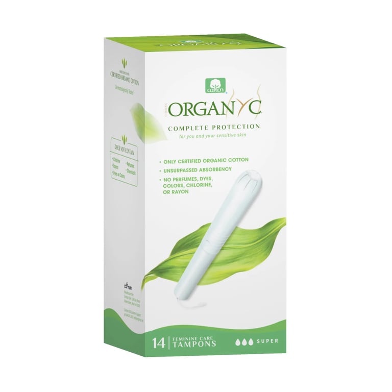 Tampons Super Met Applicator Van Karton Organyc