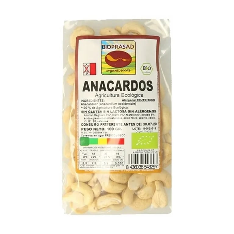 Glutenfreie Cashewnüsse Bio