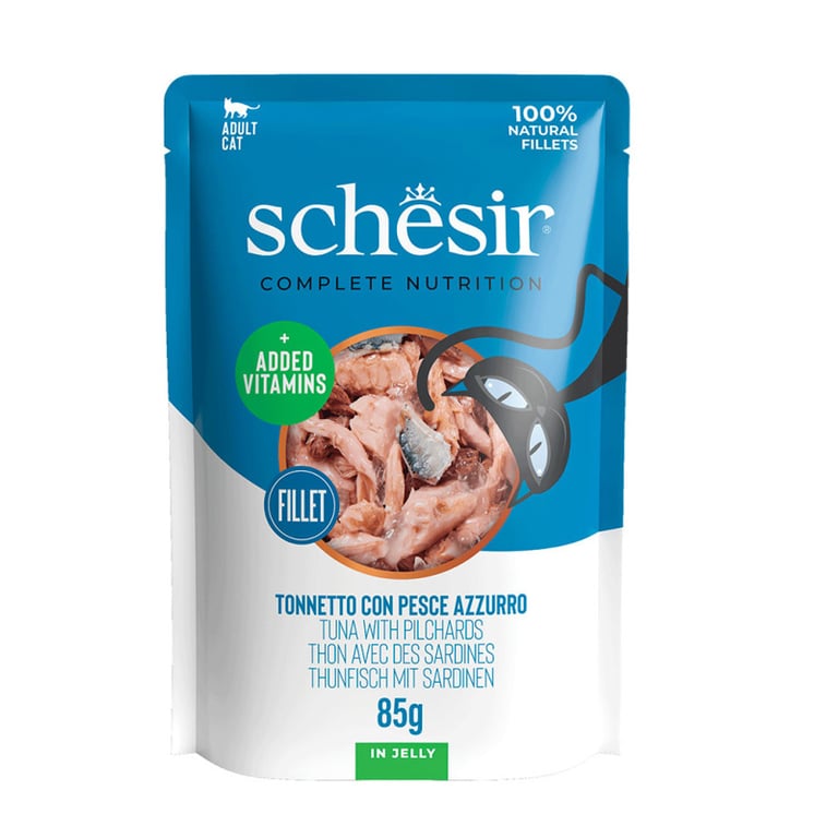 Cibo Umido Gatti Adulti Tonnetto con Pesce Azzurro