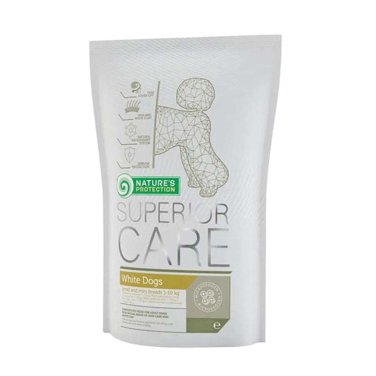 Dog Adult Superior Care Perros Pequeños Pelo Blanco 400g