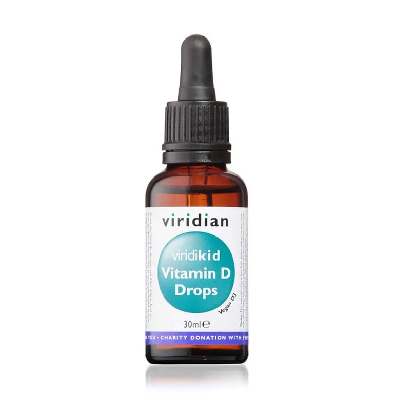 Viridikid Vitamin D Drops Vegan D3 400Iu