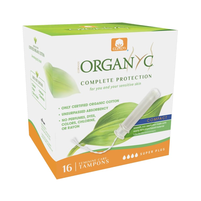 Tampons Super Plus Met Compacte Applicator Organyc