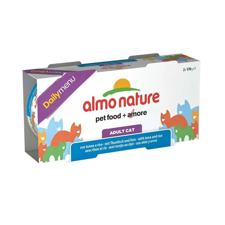 Adult Cat Daily Menu Tonno E Riso 2 Scatolette Da 170 G