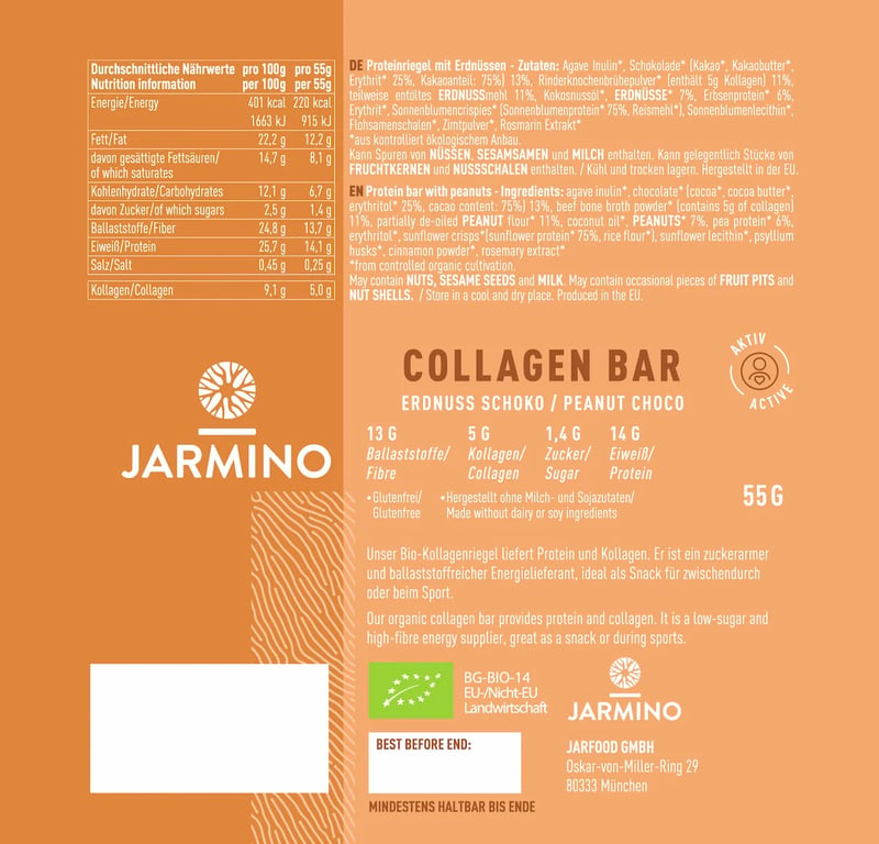 Barretta Collagene & Proteica Arachidi Cioccolato - imagen 5 de 9