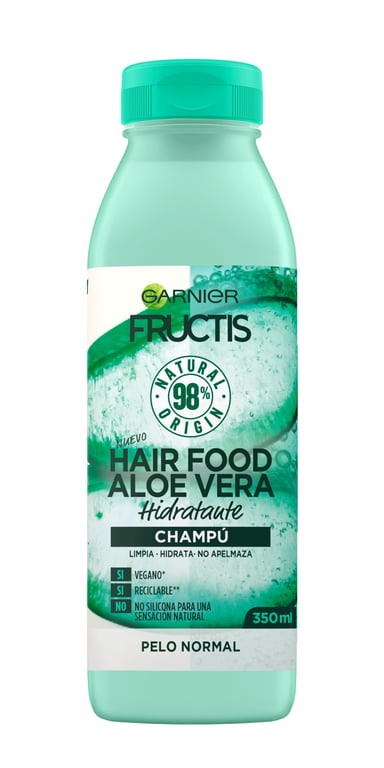 Fructis Hair Food Aloe Vera Shampooing Hydratant 350 ml