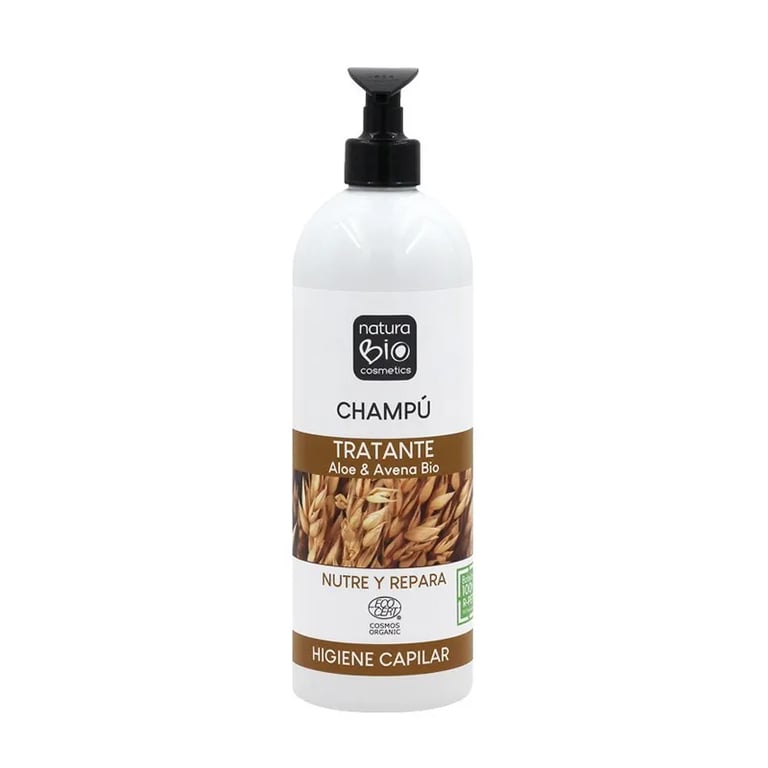 Natürliches Behandlungsshampoo Aloe Vera und Bio-Hafer