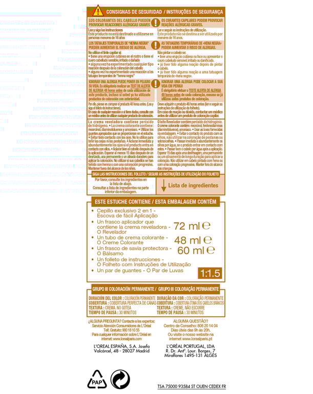 Excellence Age Perfect #6,13 Castaño Claro Frío Dorado de L'Oreal Paris