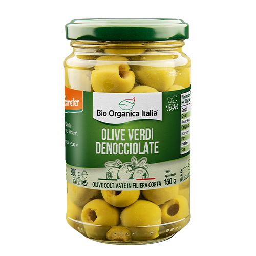 Aceitunas Verdes Deshuesadas DEMETER en Salmuera 280g