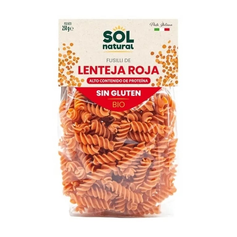 Fusilli De Lentilha Vermelha Bio
