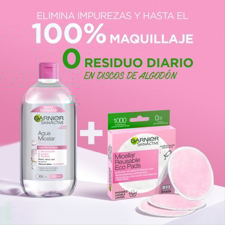 Skin Active Discos Desmaquillantes Suaves 3 Uds de Garnier