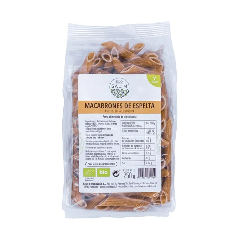Macaroni Farine D'épeautre Bio