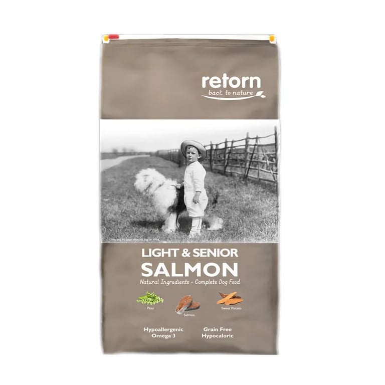 Pienso Natural Para Perros Light Senior De Salmón