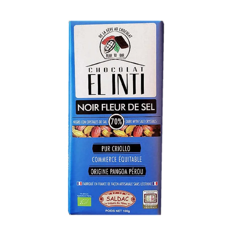 Donkere chocolade 70% met fleur de sel