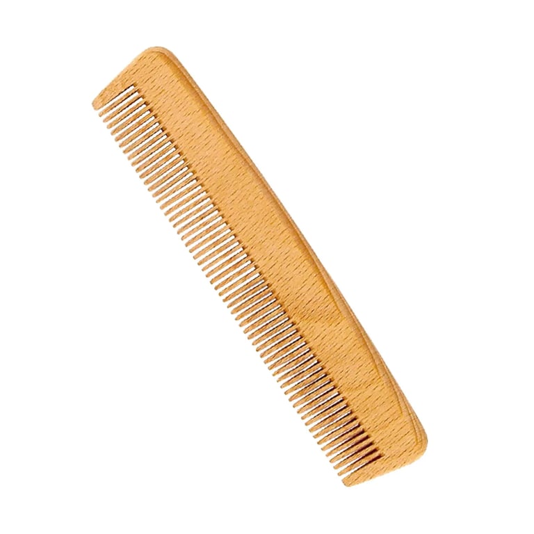Peine De Madera De Haya Para Pelo Fino