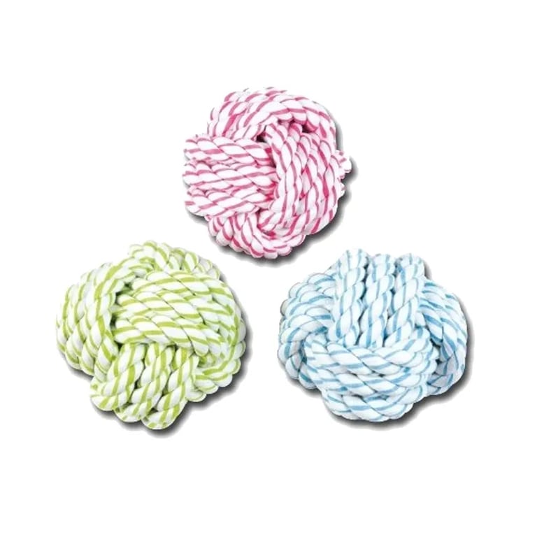 Pelota Cuerda Dental Bicolor 5 cm