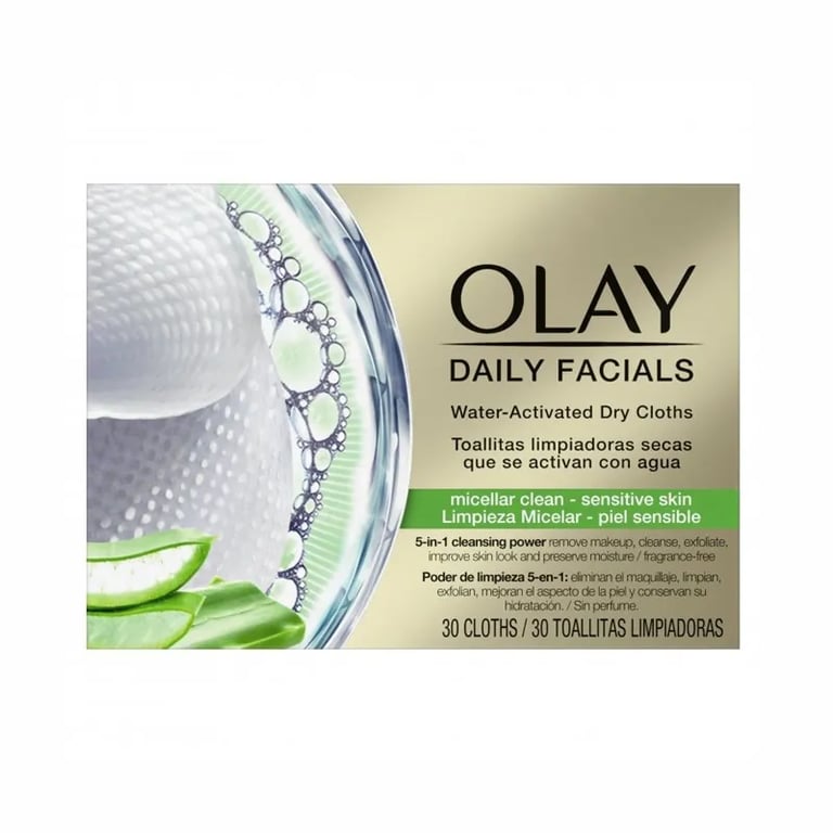 Cleanse Daily Facial Micellar Lingettes Peau Sensible