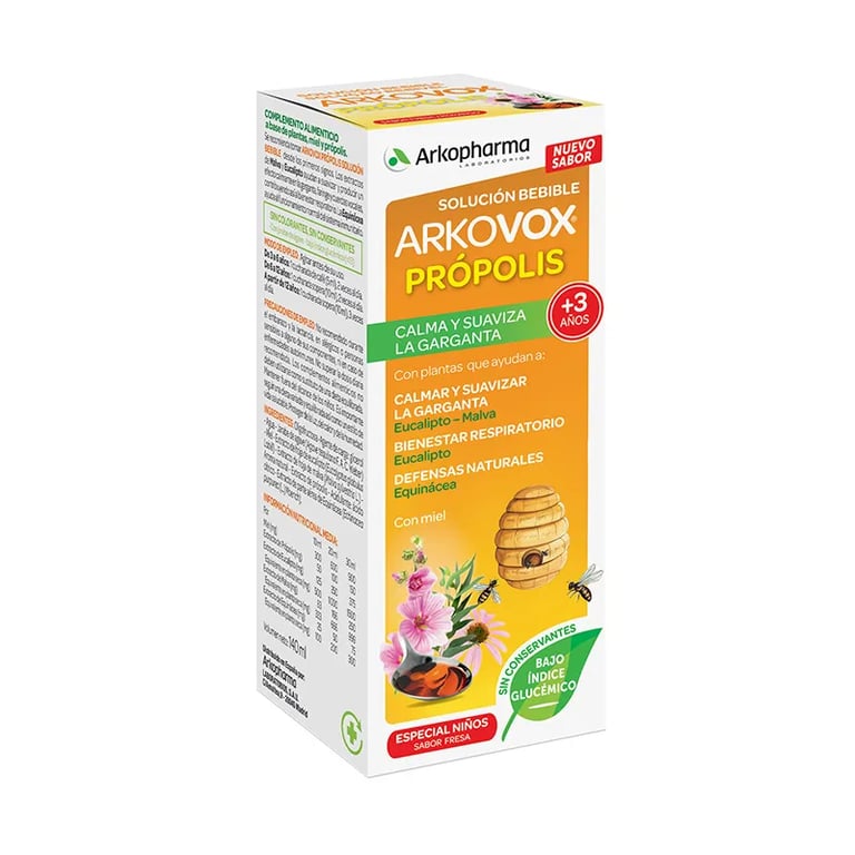 Arkovox Própolis Solución Bebible Sabor Fresa