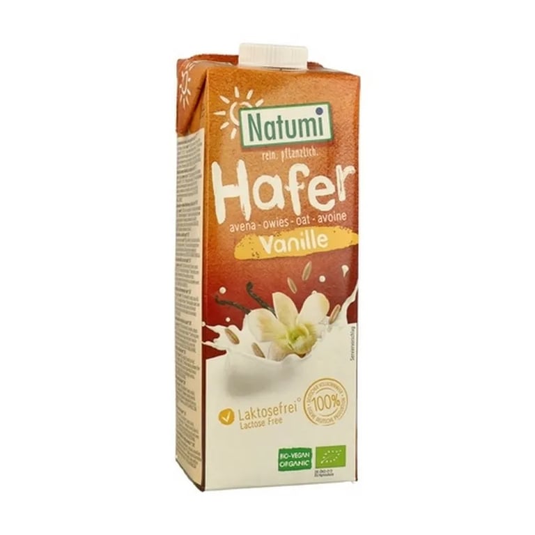 Pflanzliches Getränk aus Hafer Vanille Bio