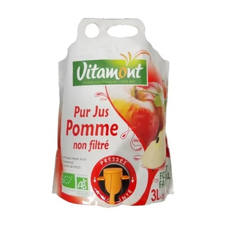 Jus De Pomme Non Filtré Bio