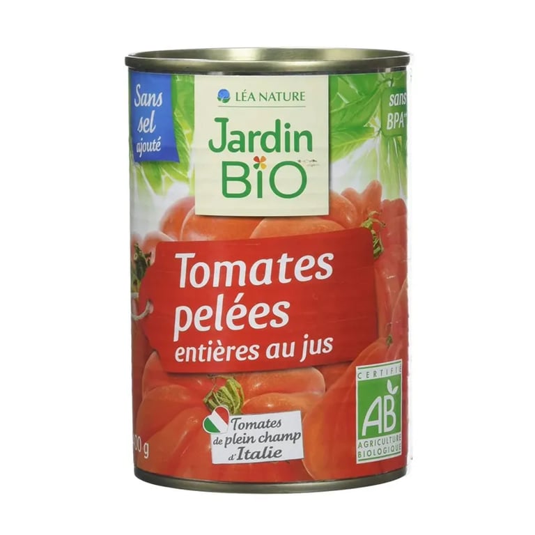 Tomates Entières Pelées Bio