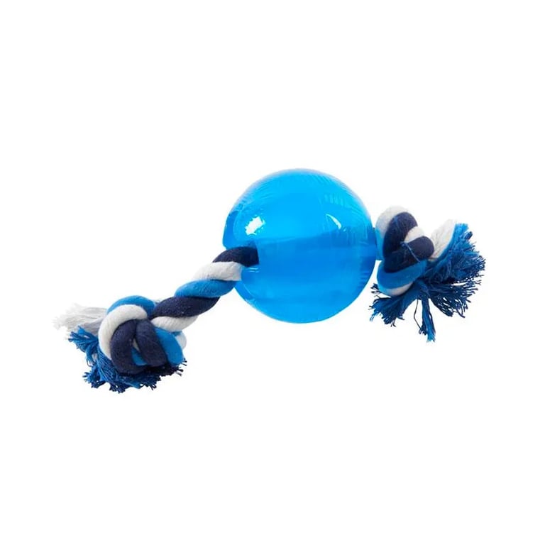Jouet Chien Balle Strong Avec Corde L 24 cm