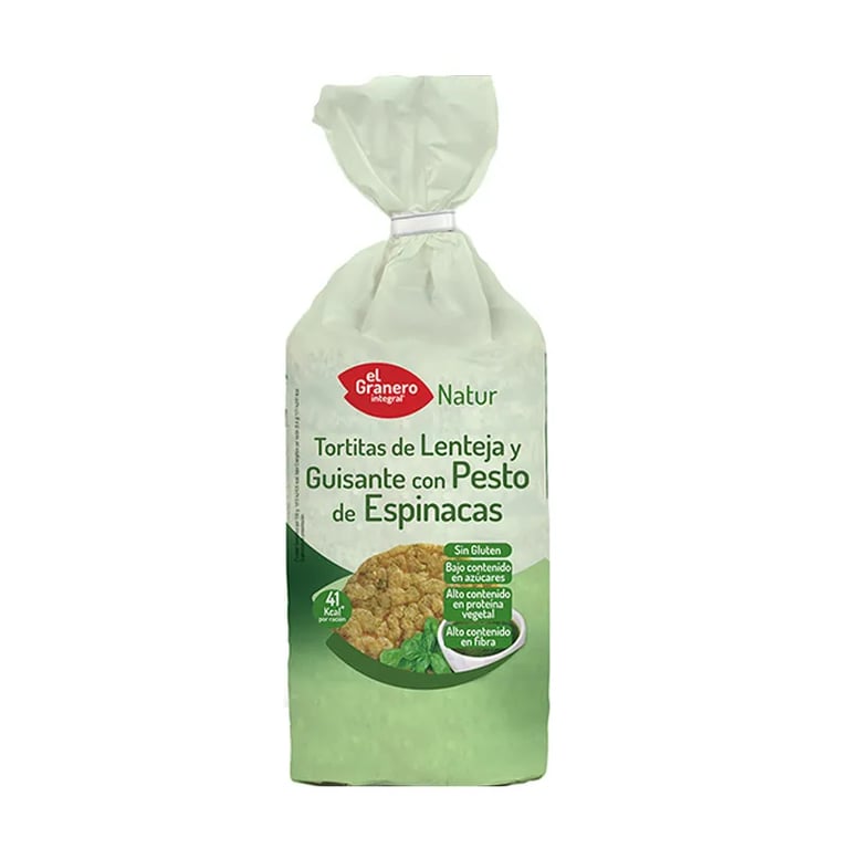 Galettes De Lentilles Et De Petits Pois Au Pesto D’Épinards