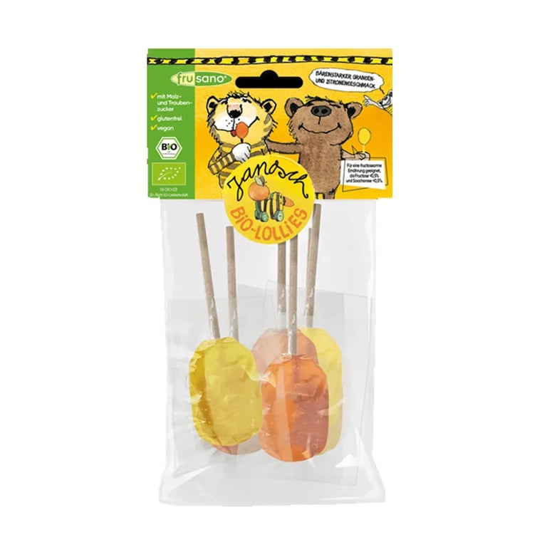 Sucettes à l’Orange et au Citron Bio