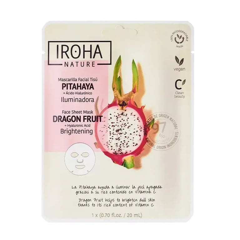 Maschera Viso Illuminante Pitaya Acido Ialuronico