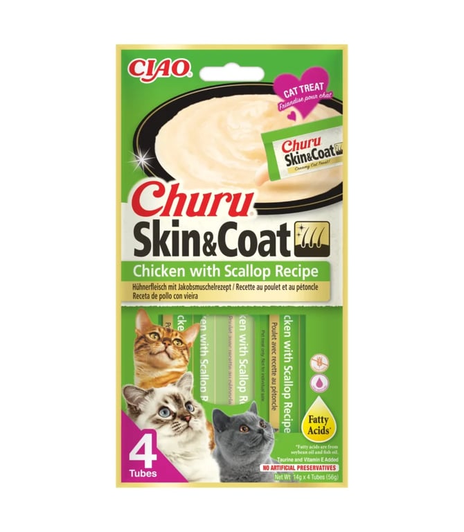 Cat Skin Coat Poulet et Coquilles