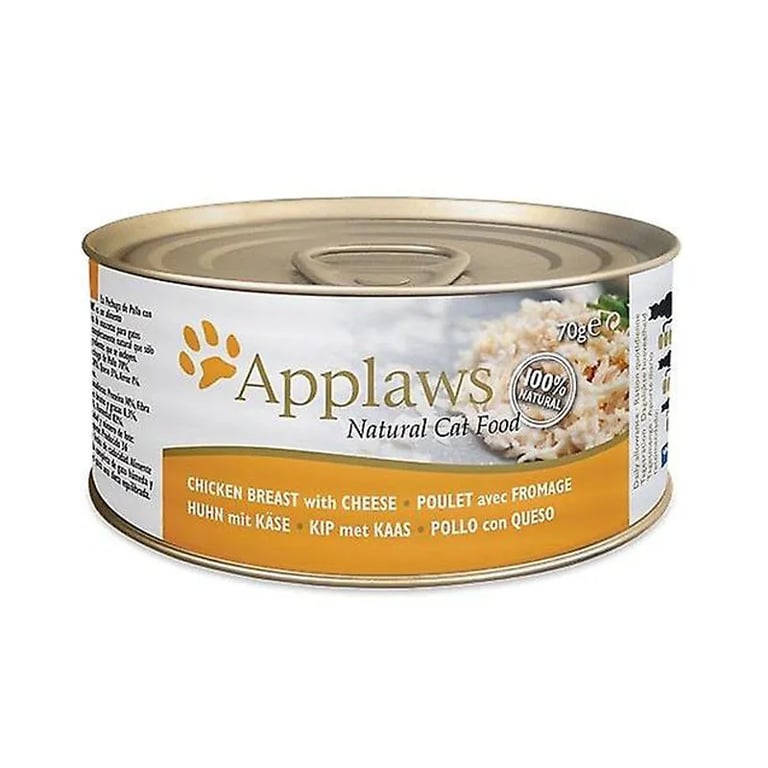 Cat Lata Pechuga De Pollo Con Queso Para Gatos 70g