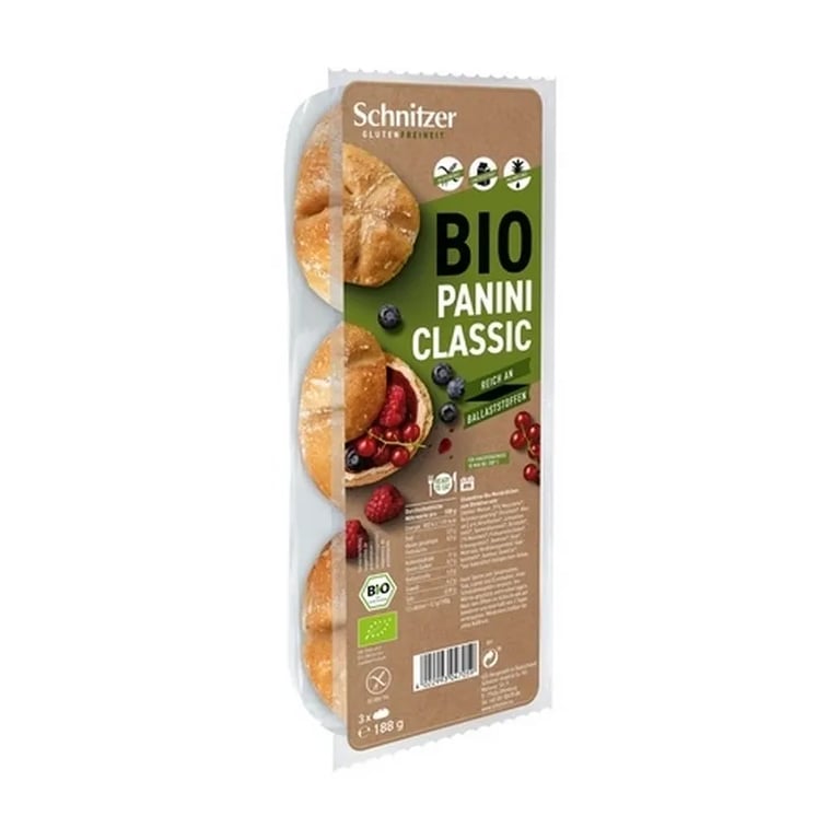 Panecillos Panini Classic Sin Gluten Bio