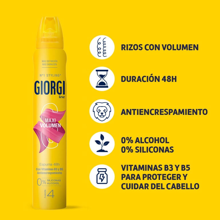 Maxi-Volumen Schaumfestiger Starker Halt Nº4 250 ml von Giorgi