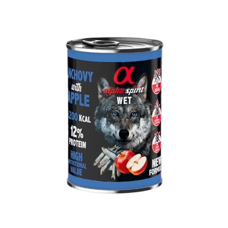 Comida Húmida Cão Adulto Anchova Maçã