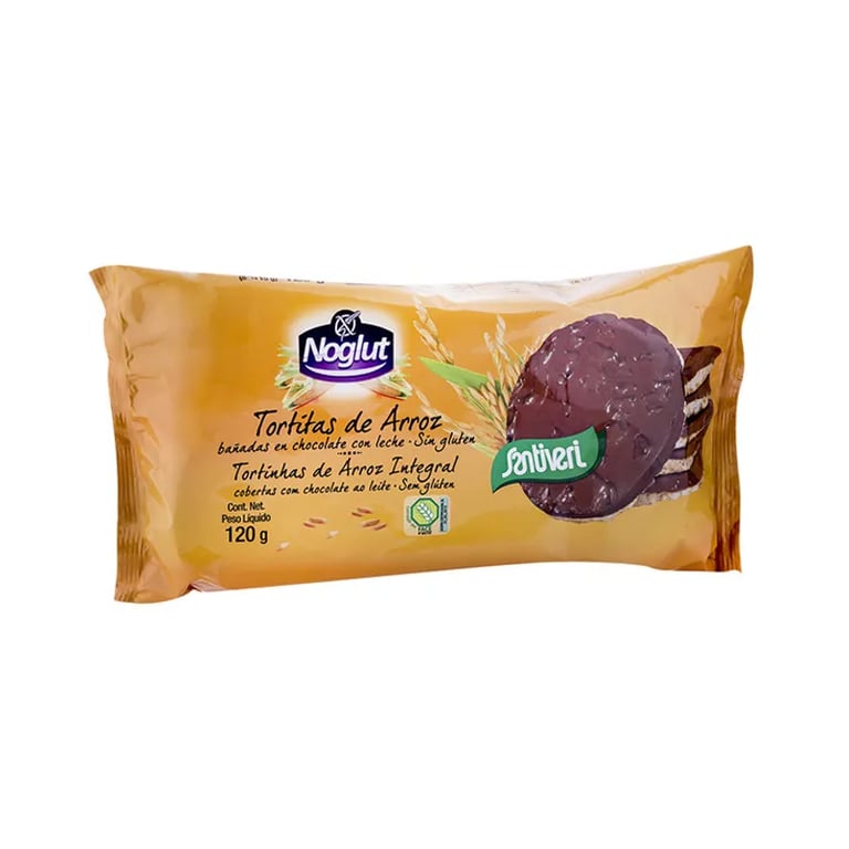 GALLETTES DE RIZ AU CHOCOLAT AU LAIT NOGLUT