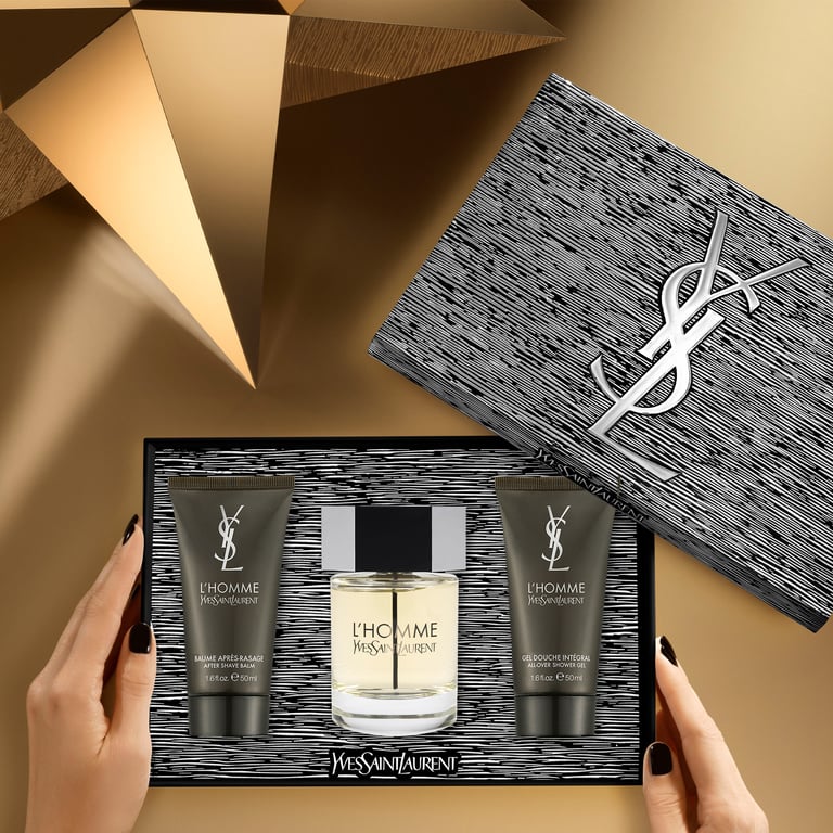 L'Homme EDT 100 ml + Aftershave 100 ml + Gel 100 ml de Yves Saint Laurent
