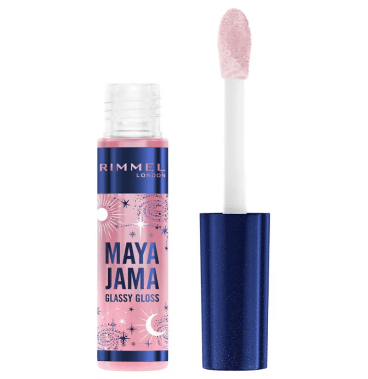 Maya Jama Glassy Gloss #100 Water  de Rimmel London