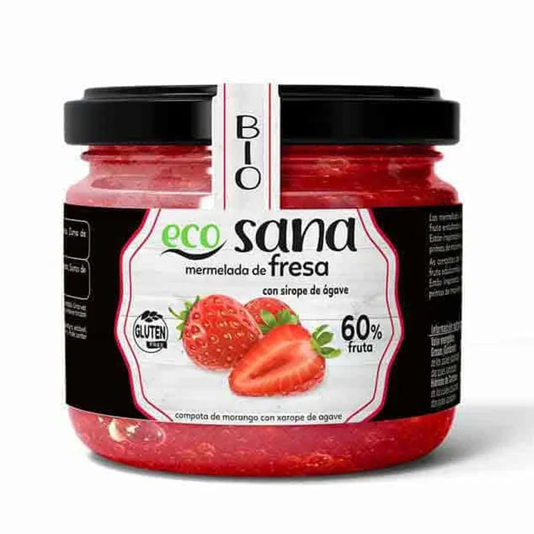 MERMELADA EXTRA DE FRESA CON SIROPE DE ÁGAVE BIO