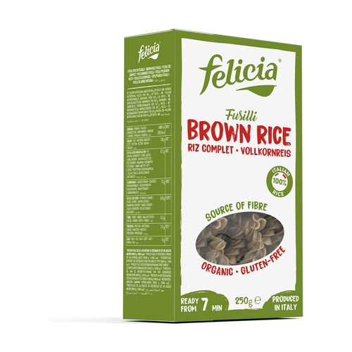 Fusilli de Arroz Integral Sin Gluten Bio