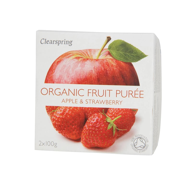 Apfelmus und Erdbeere Organic