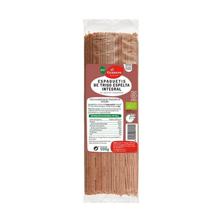 ESPAGUETIS INTEGRALES DE ESPELTA BIO
