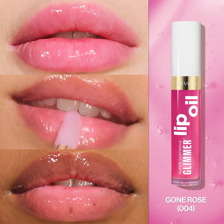 Super Lustrous Glimmer Lip Oil #04 Gone Rose de Revlon