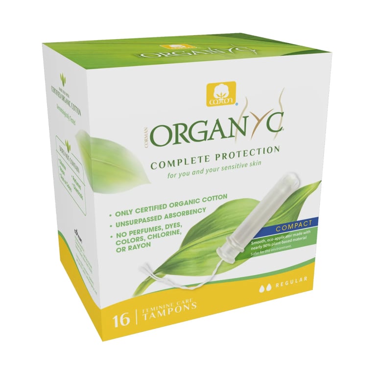 Reguliere tamponnen met compacte applicator Organyc