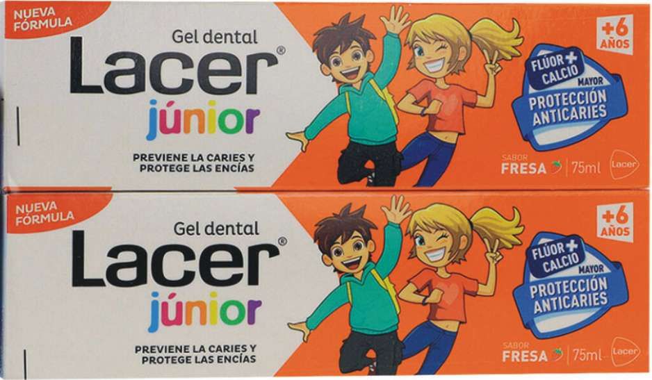 Lacer Junior Gel Dental Fresa Duplo