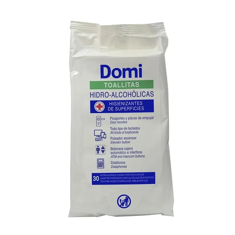 Domi Lingettes Hydroalcooliques Multisurfaces