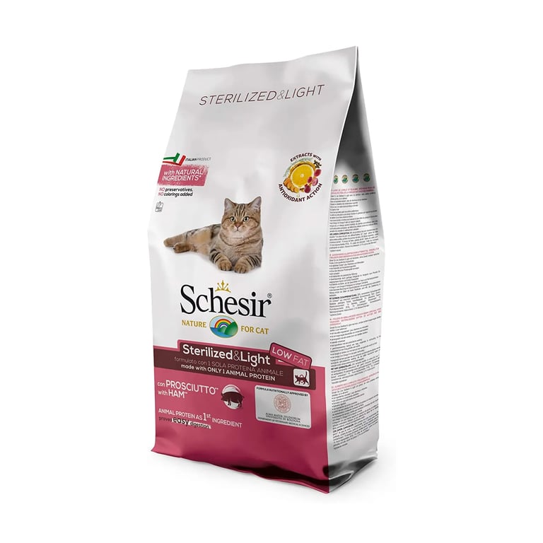 Sterilized & Light Crocchette Gatti Adulti Prosciutto
