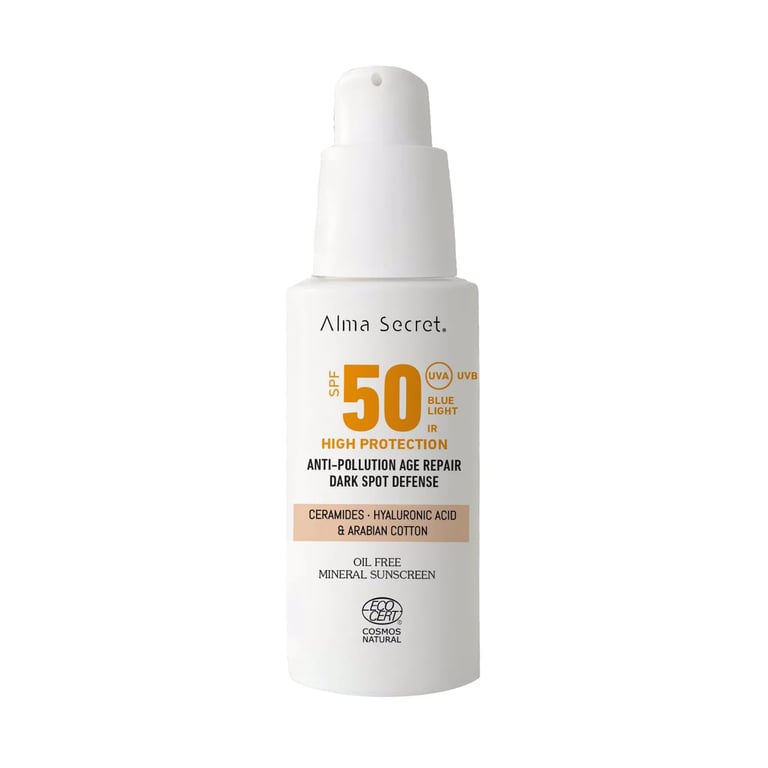 Solare Facciale Ceramidi Anti-Macchia Arabian Cotton SPF50 #Sand
