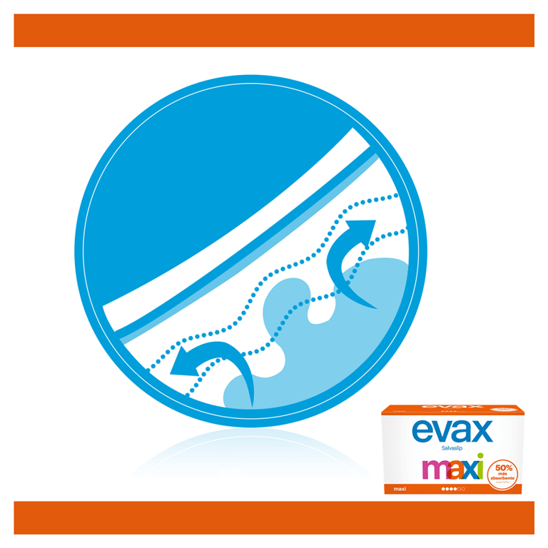Evax Protège-Slips Maxi 40 Unités de Evax