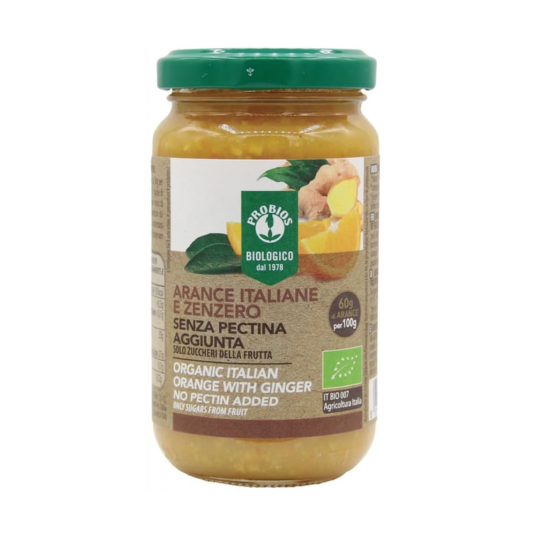 Compota De Naranja Y Jengibre Sin Pectina Bio