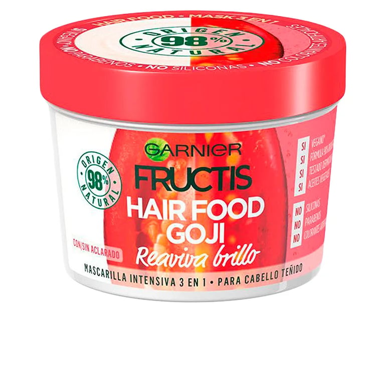 Fructis Hair Food Goji Mascarilla Reaviva Brillo